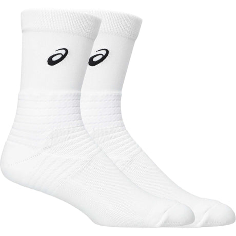 ASICS Resolution Crew chaussettes mi-mollet unisexes - blanc