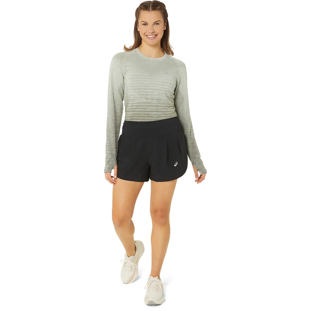 ASICS Road short de course à pied 3,5 po femme - Noir performance