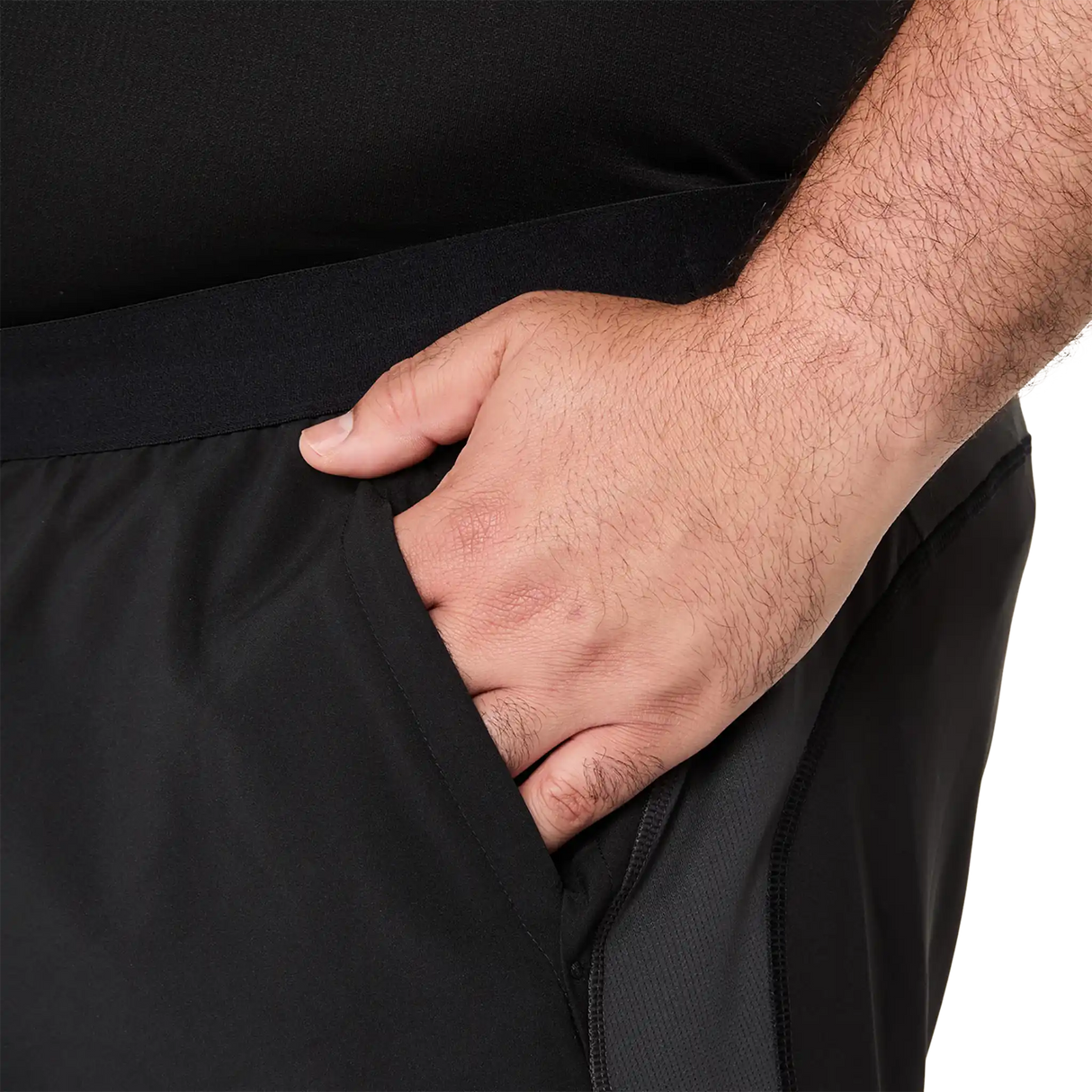 ASICS Road short de course à pied 5 po homme - Noir Performance / Gris Graphite