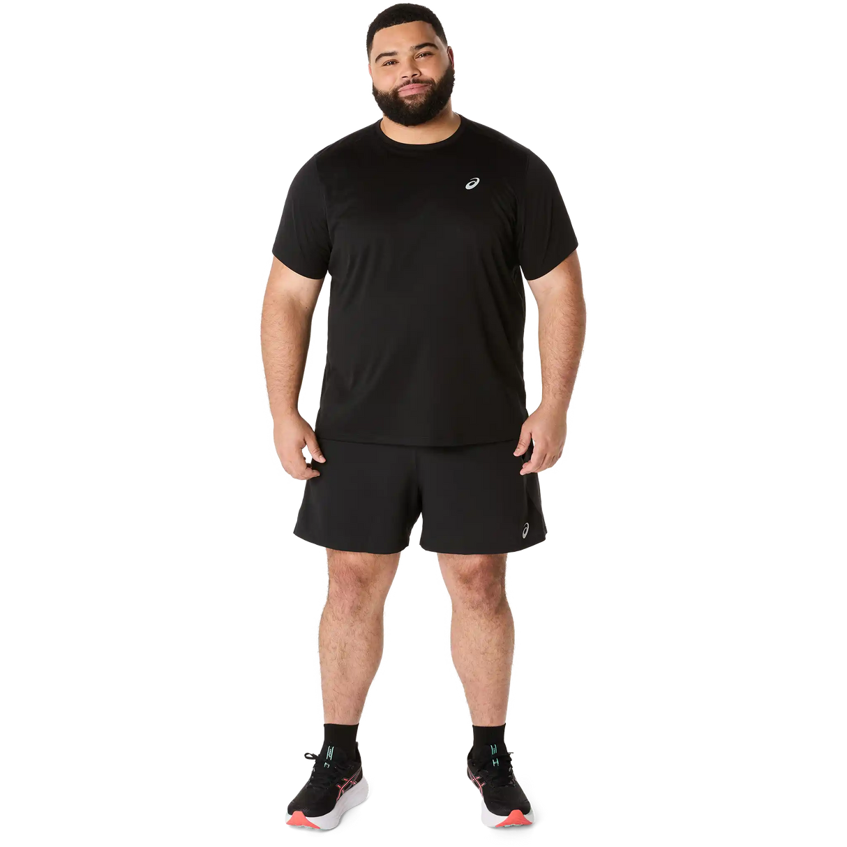 ASICS Road short de course à pied 5 po homme - Noir Performance / Gris Graphite