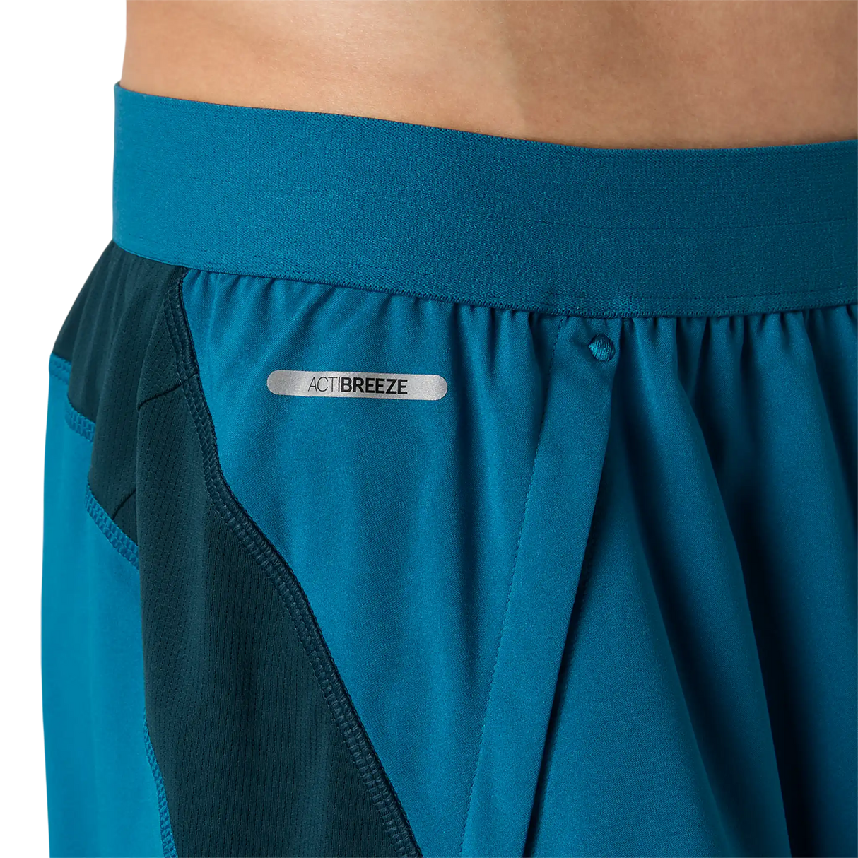 ASICS Road short de course à pied 5 po homme - Bleu sarcelle tranquille / Bleu sarcelle foncé / Yamabuki
