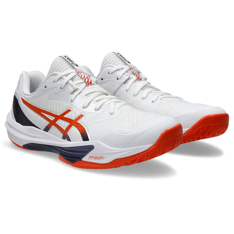 Asics Sky Elite FF 3 souliers de volleyball homme paire - White / Nova Orange