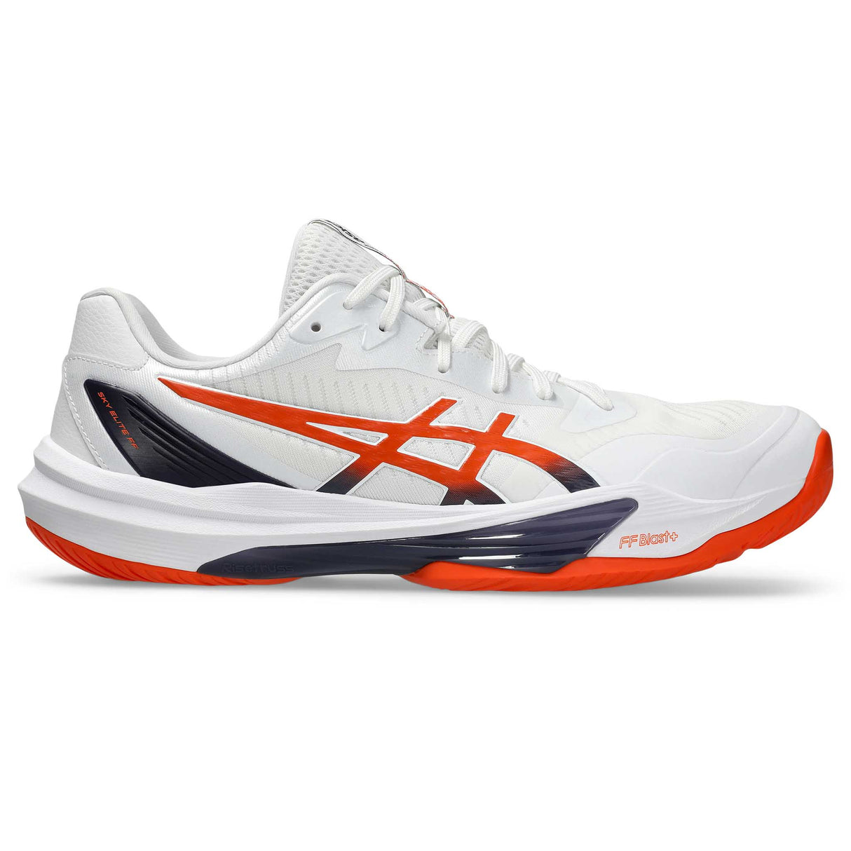 Asics Sky Elite FF 3 souliers de volleyball homme - White / Nova Orange