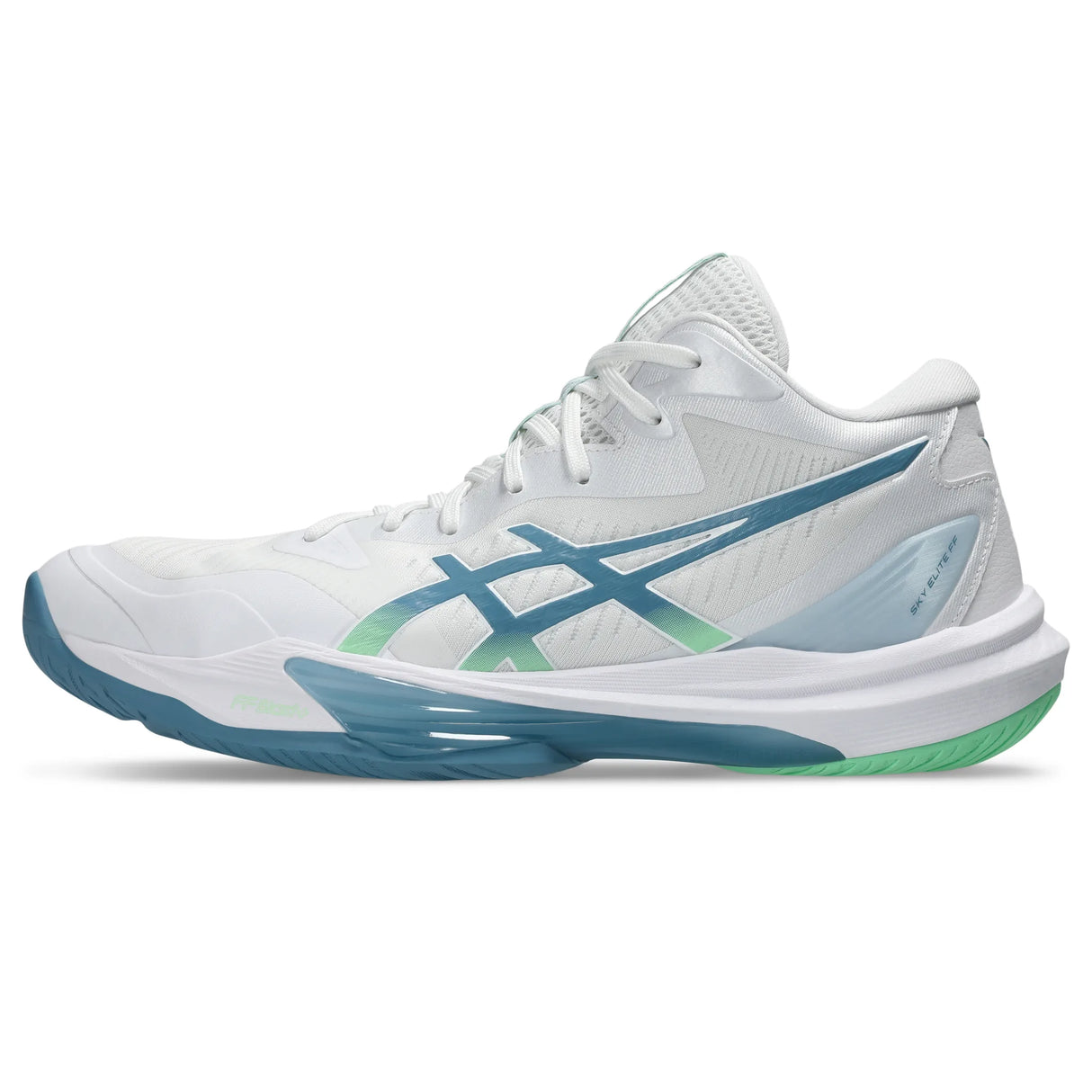 Asics Sky Elite FF MT 3 Men's Volleyball Shoes - White / Saba Blue