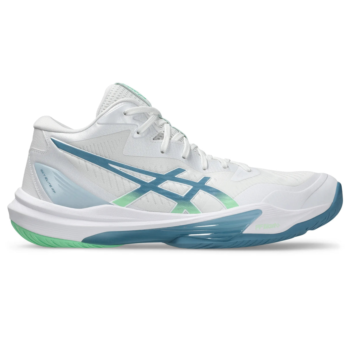 Asics Sky Elite FF MT 3 Men's Volleyball Shoes - White / Saba Blue