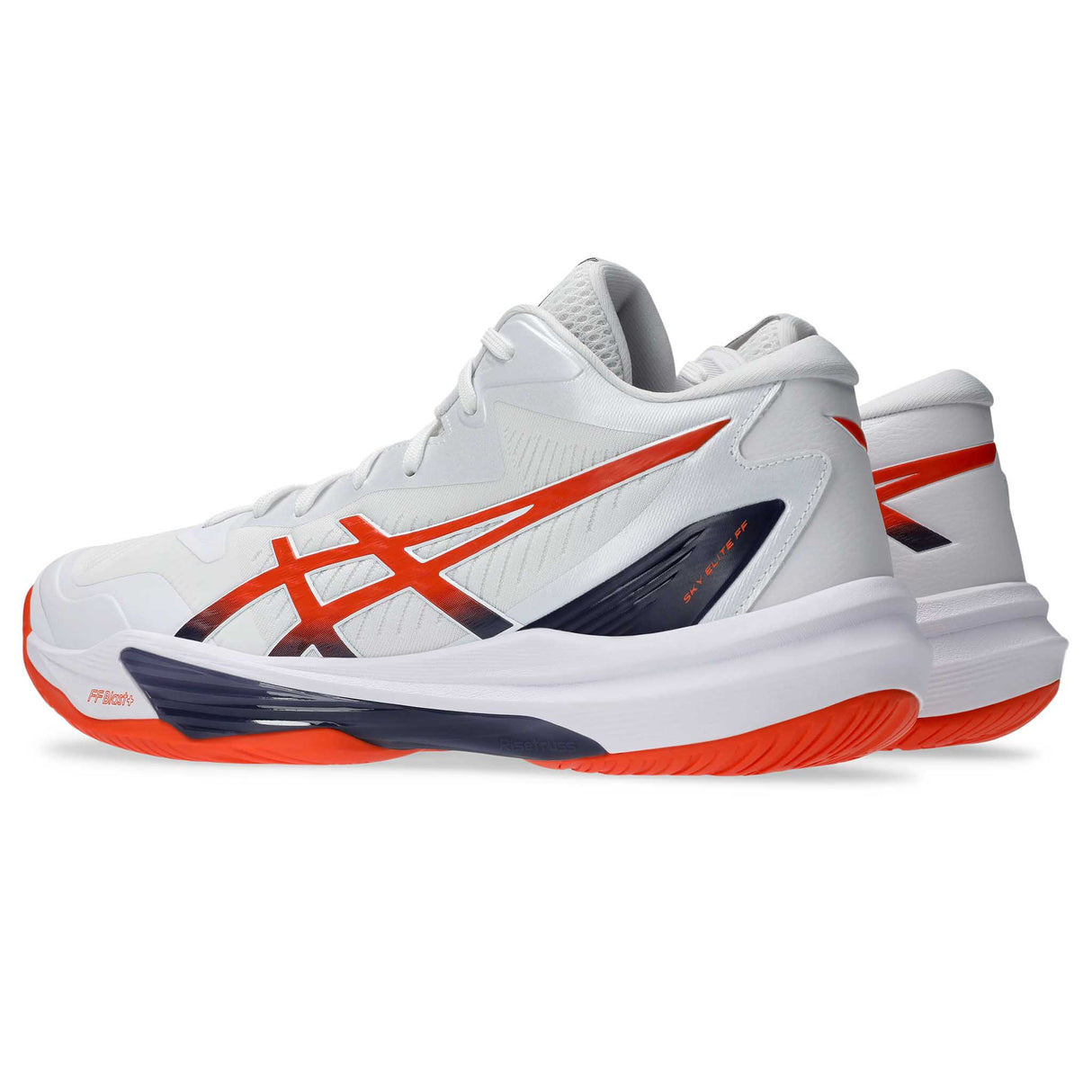 ASICS Sky Elite FF MT 3 souliers de volleyball homme talons - White / Nova Orange