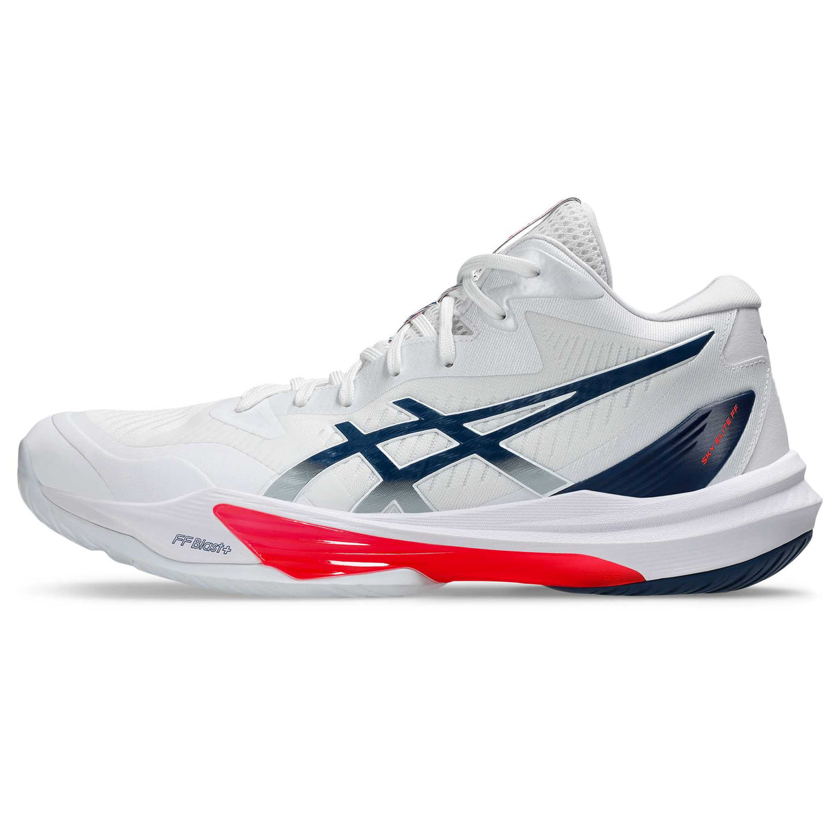 ASICS Sky Elite FF MT 3 souliers de volleyball homme - White / Mako Blue