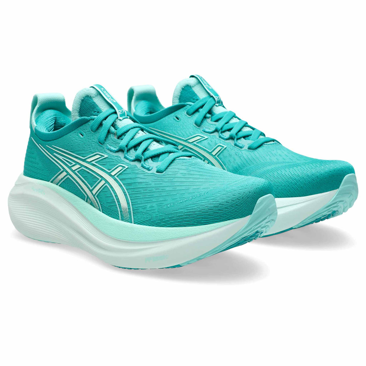 Asics Gel-Nimbus 27 Women's Running Shoes - Wave Teal / Illuminate Mint