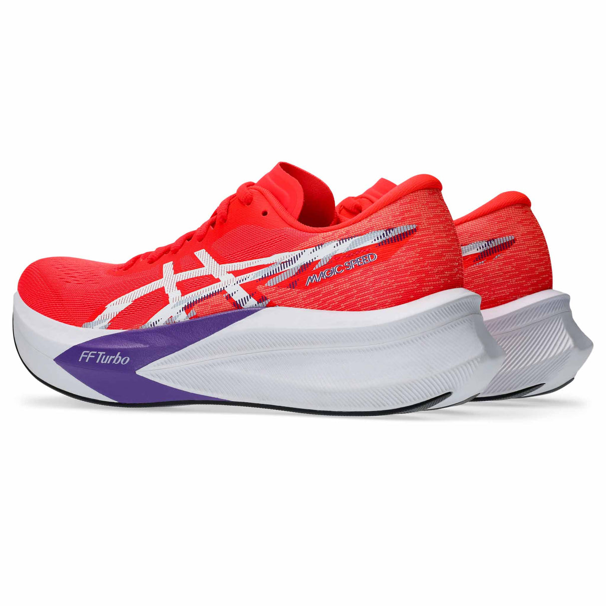 Asics Magic Speed 4 Women's Running Shoes - Flash Red / White