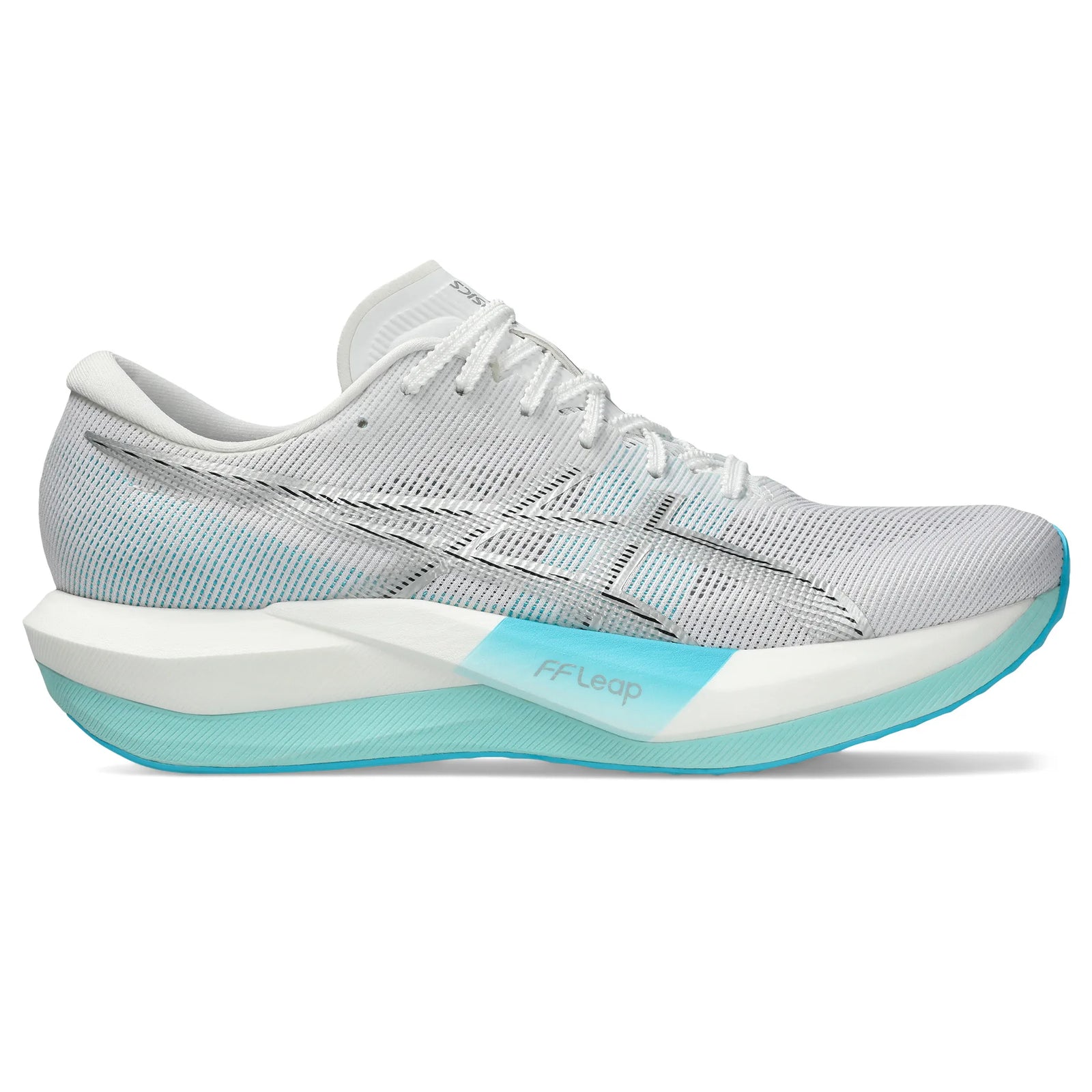 Asics Magic Speed 5 Unisex Carbon Plate Running Shoes - White / Pure Silver