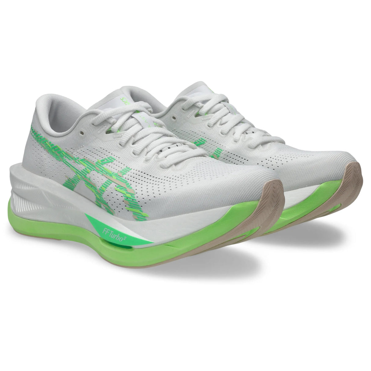 Asics Sonicblast Women's Running Shoes - White / Vital Green