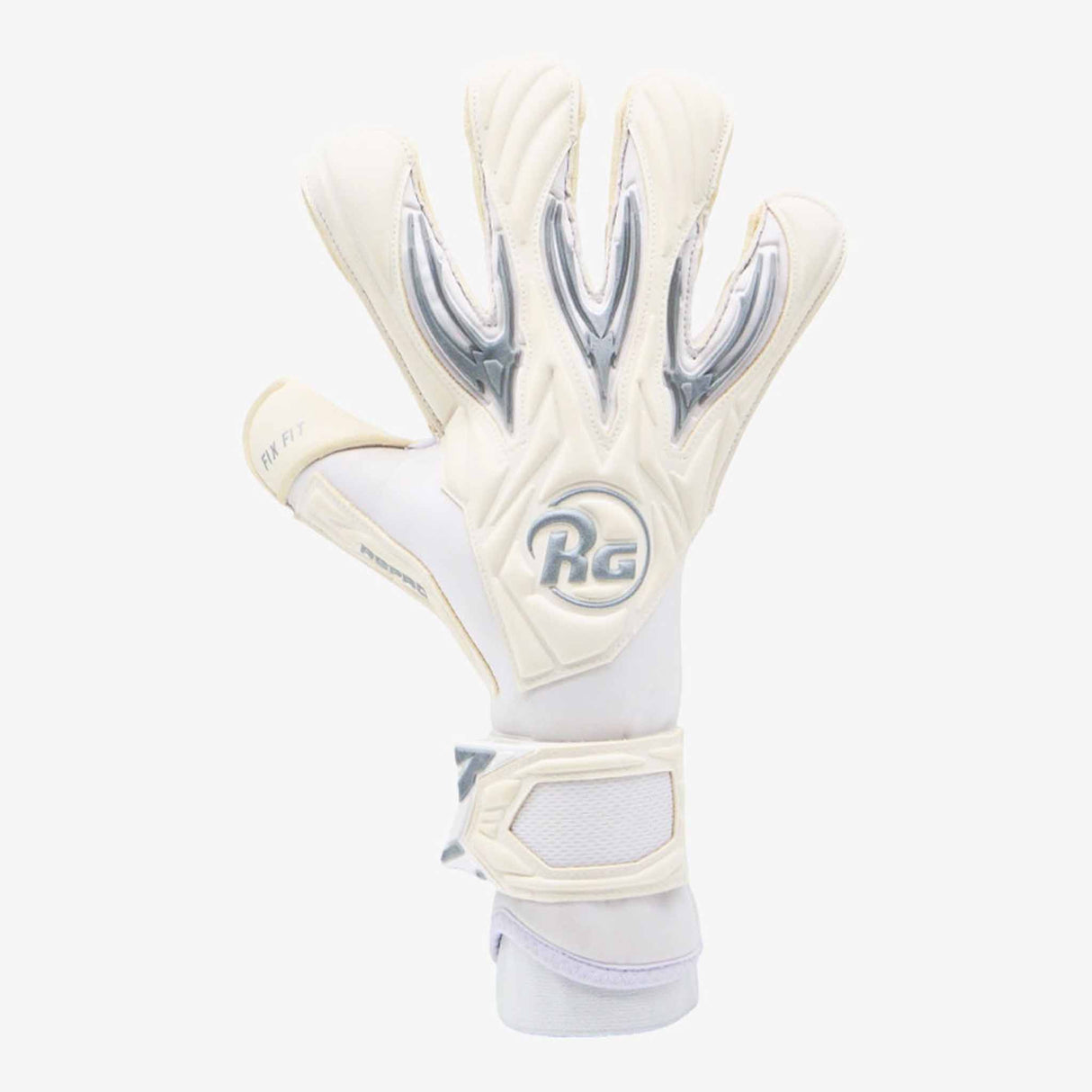 RG Goalkeeper Gloves Aspro - White / Silver