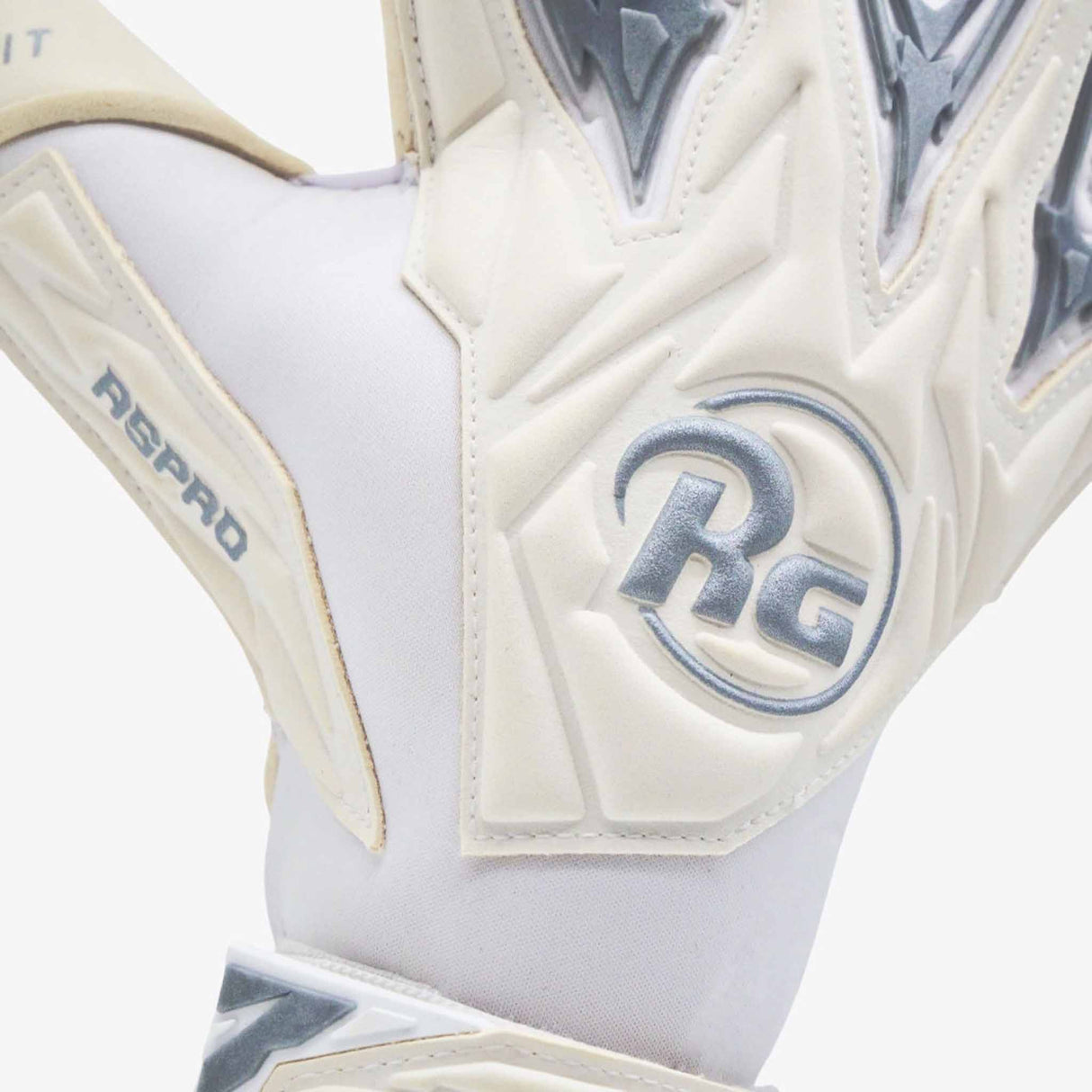 RG Goalkeeper Gloves Aspro - White / Silver
