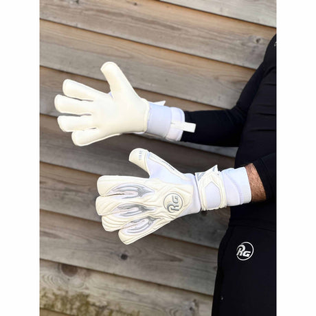 RG Goalkeeper Gloves Aspro - White / Silver