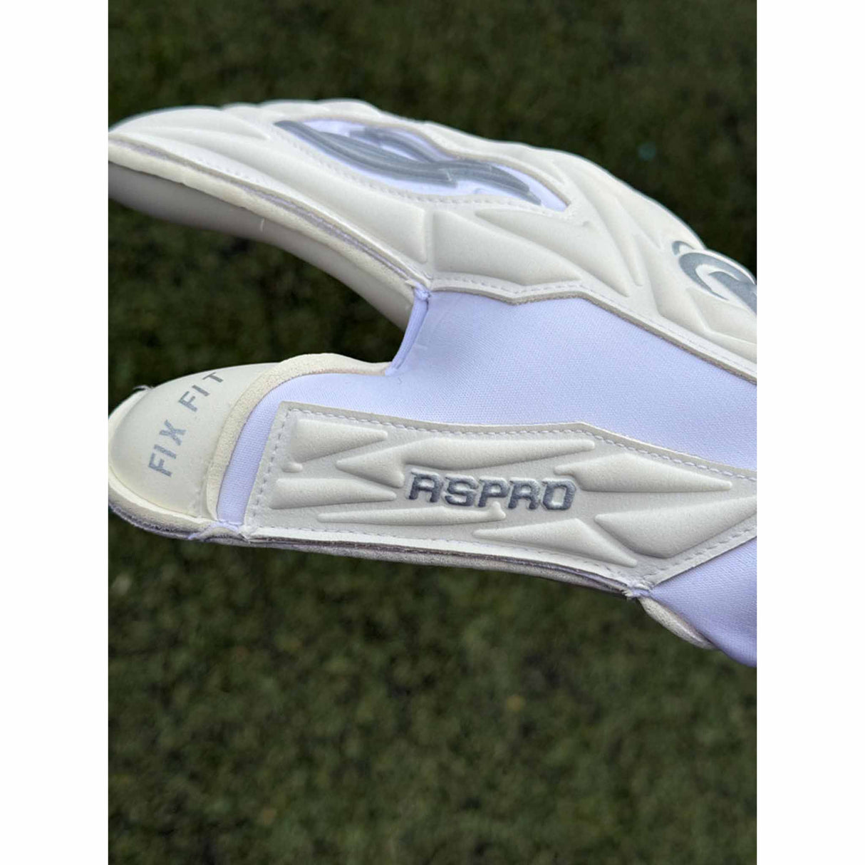 RG Goalkeeper Gloves Aspro - White / Silver