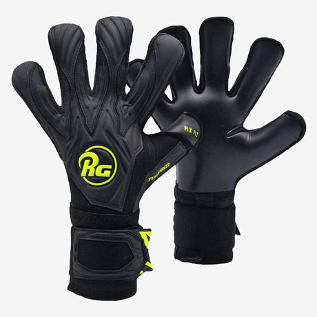 RG Goalkeeper Gloves Aspro Blackout - Black / Neon Yellow