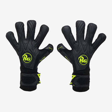 RG Goalkeeper Gloves Aspro Blackout - Black / Neon Yellow