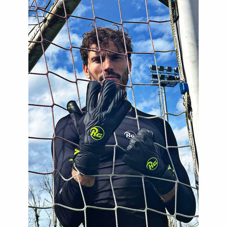 RG Goalkeeper Gloves Aspro Blackout - Black / Neon Yellow