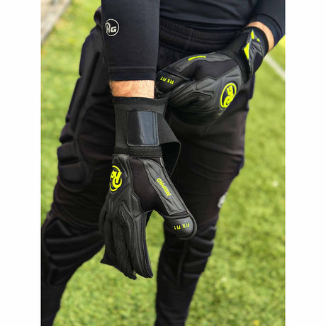 RG Goalkeeper Gloves Aspro Blackout - Black / Neon Yellow