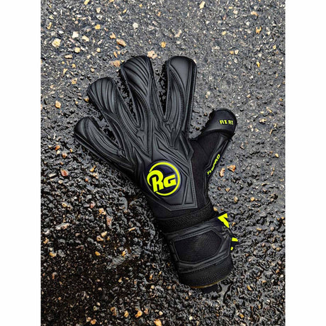 RG Goalkeeper Gloves Aspro Blackout - Black / Neon Yellow