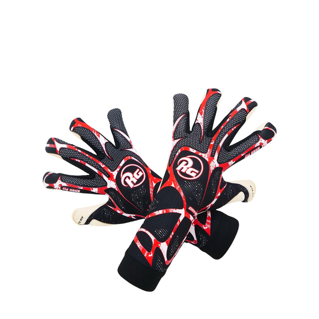 RG Bionix 26-27 goalkeeper gloves, black and red - view 8