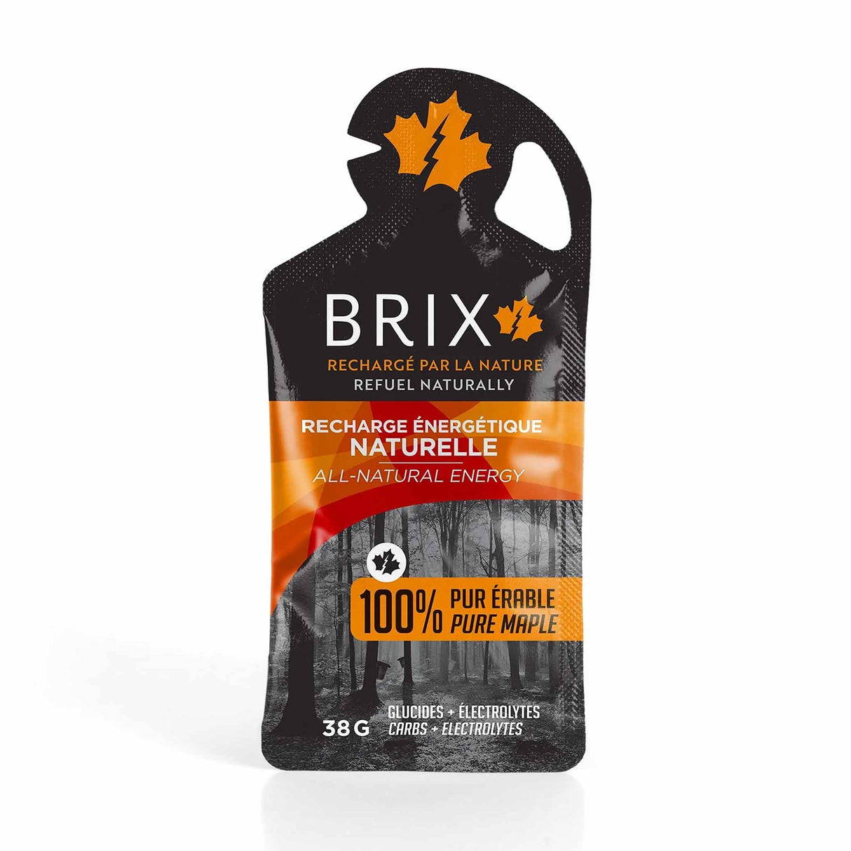 Brix 38G à l'érable gel énergétique pour sportifs - Érable