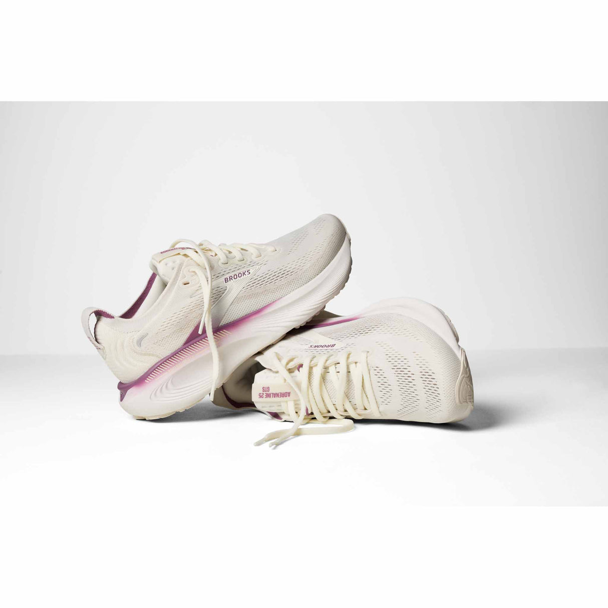 Brooks Adrenaline GTS 25 Women's Running Shoes - Coconut / Argyle