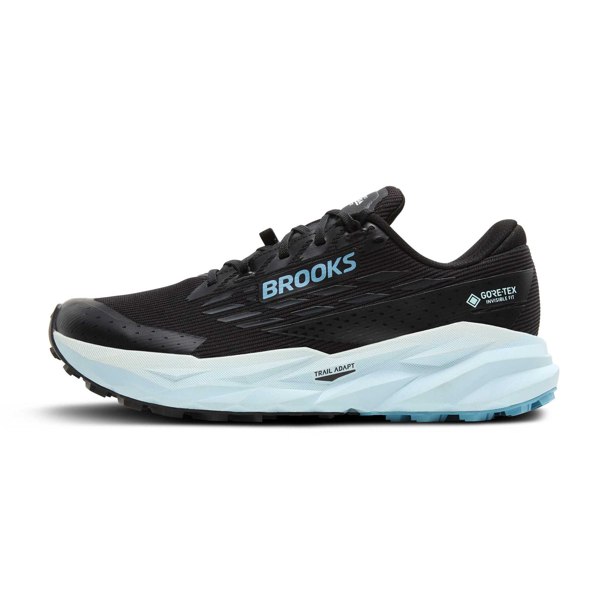 Brooks Cascadia 19 GTX chaussures de course à pied trail femme - Black / Ebony / Blue Flower