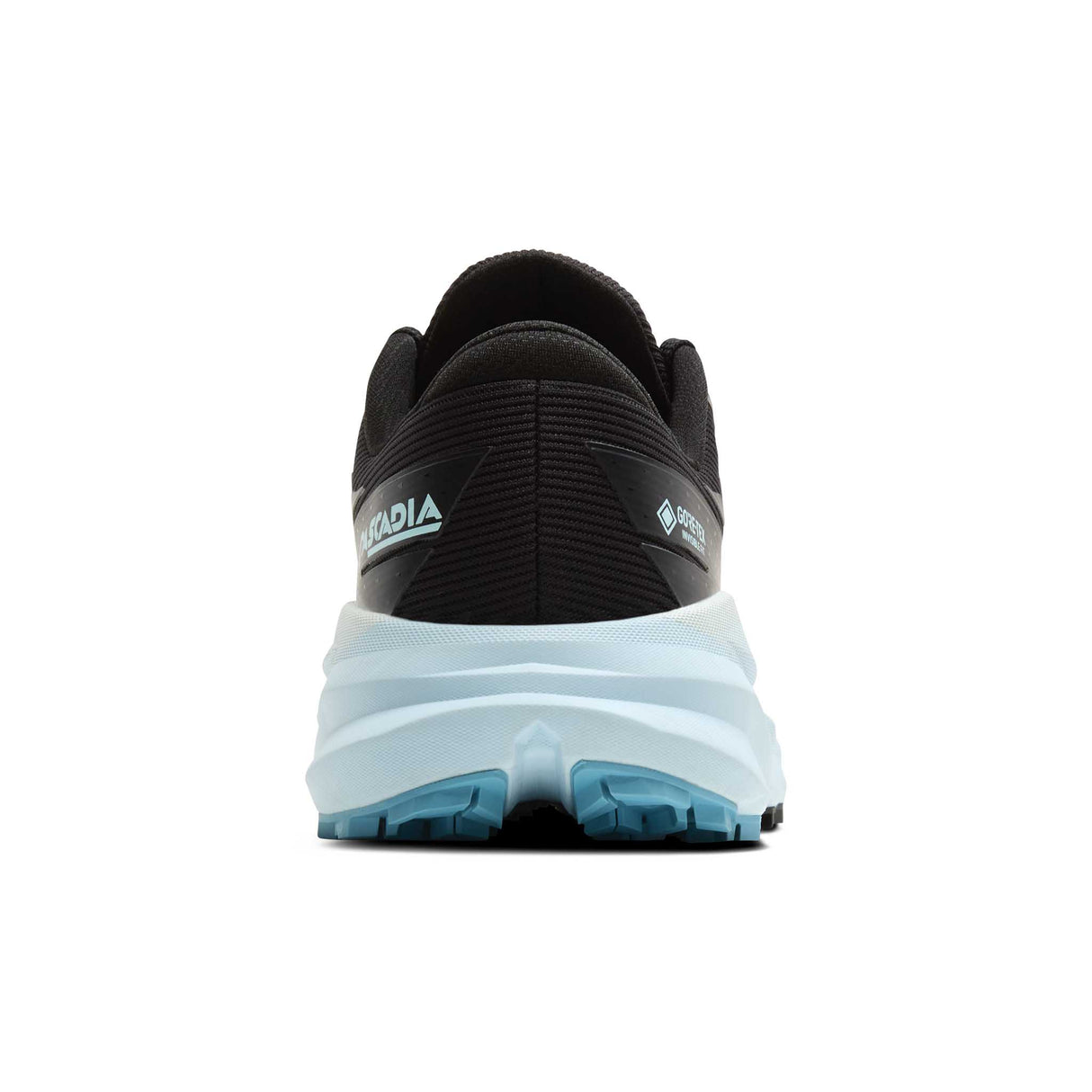 Brooks Cascadia 19 GTX chaussures de course à pied trail femme talon - Black / Ebony / Blue Flower