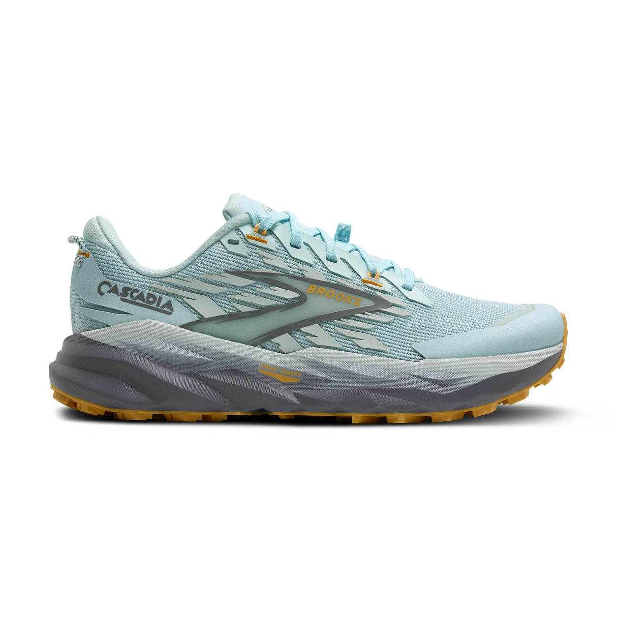 Brooks Cascadia 19 chaussures de course à pied trail femme - Clearwater / Primer Grey / Apricot