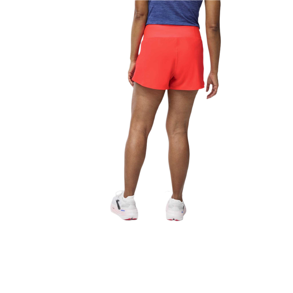 Brooks Chaser 3-inch short de course à pied 2.0 femme dos live - Neo Cayenne