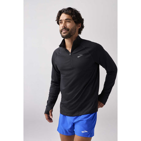 Brooks Dash 1/4 Zip 3.0 chandail de course à pied homme  - Noir