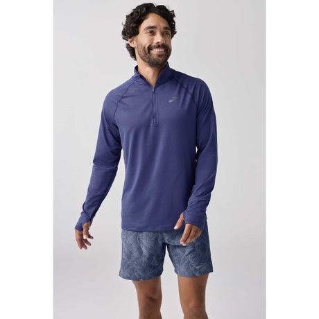 Brooks Dash 1/4 Zip 3.0 chandail de course à pied homme  - Midnight