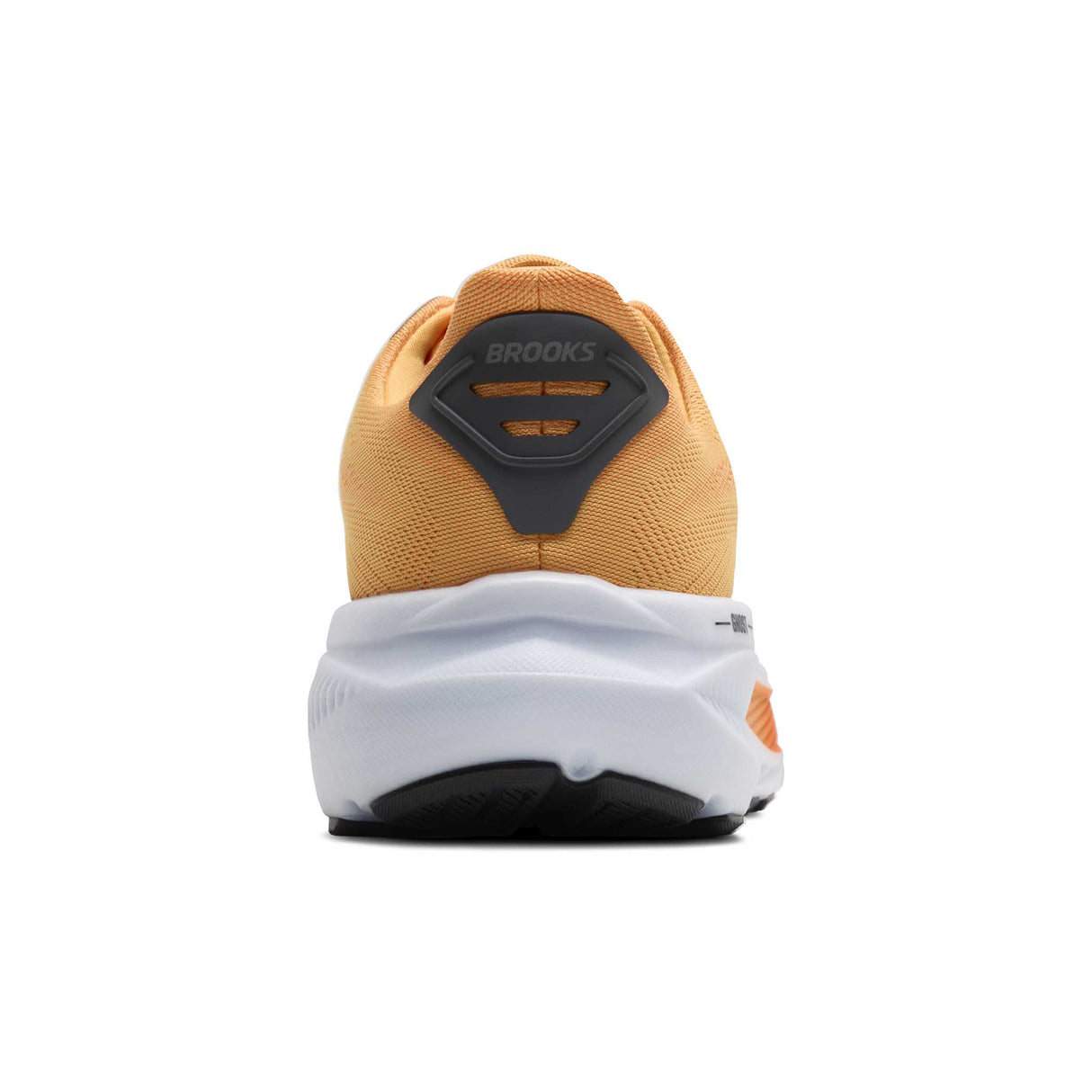 Brooks Ghost 17 chaussures de course homme talon - Blazing Orange / Yellow / Ebony