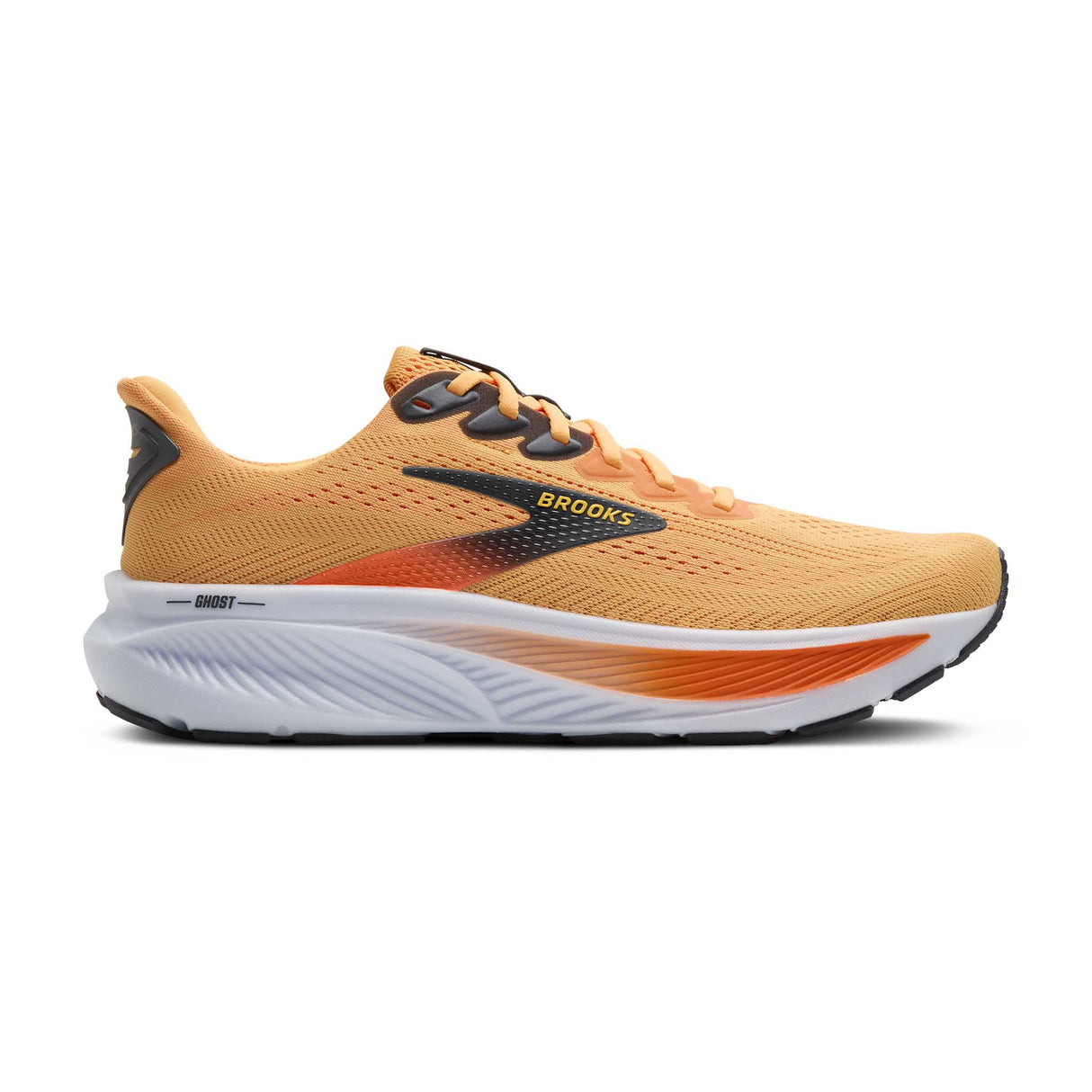 Brooks Ghost 17 chaussures de course homme - Blazing Orange / Yellow / Ebony