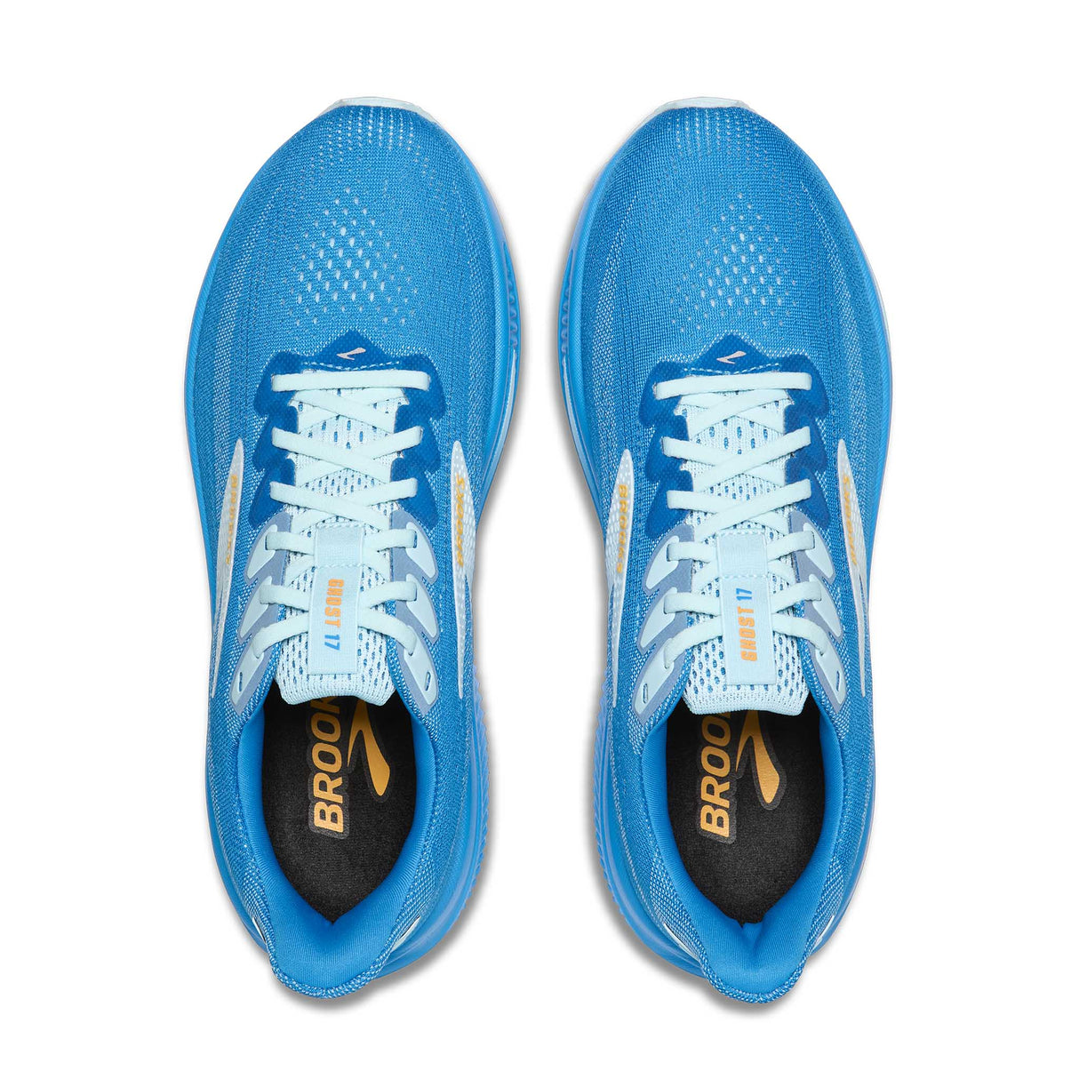 Brooks Ghost 17 chaussures de course homme empeigne - Cloissone / Blue / Orange