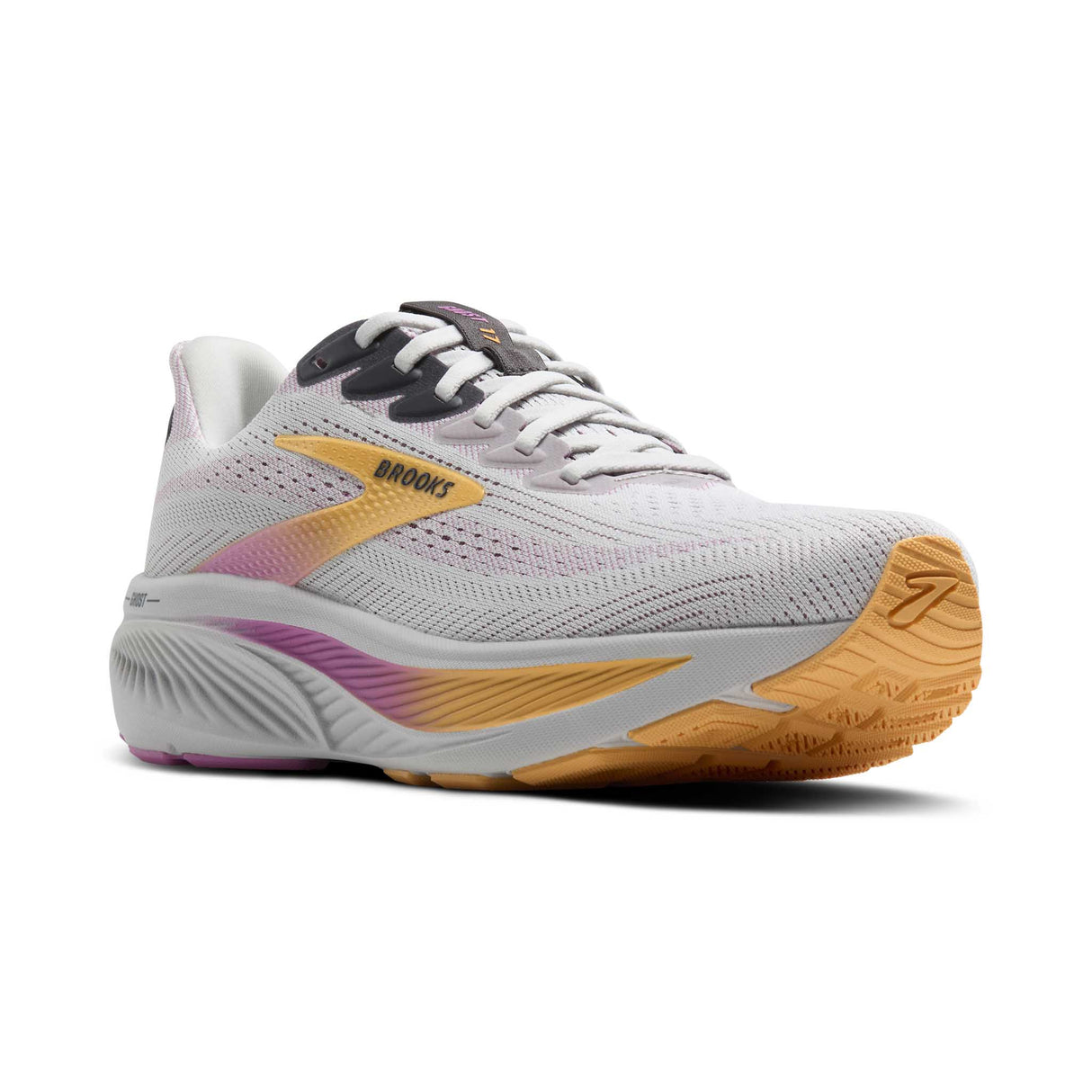 Brooks Ghost 17 chaussures de course femme pointe - Oyster / Apricot / Pink