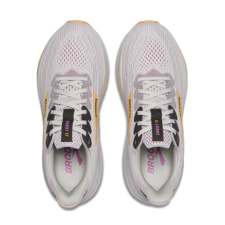 Brooks Ghost 17 chaussures de course femme empeigne - Oyster / Apricot / Pink
