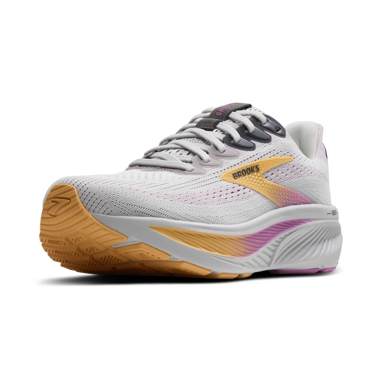 Brooks Ghost 17 chaussures de course femme pointe - Oyster / Apricot / Pink
