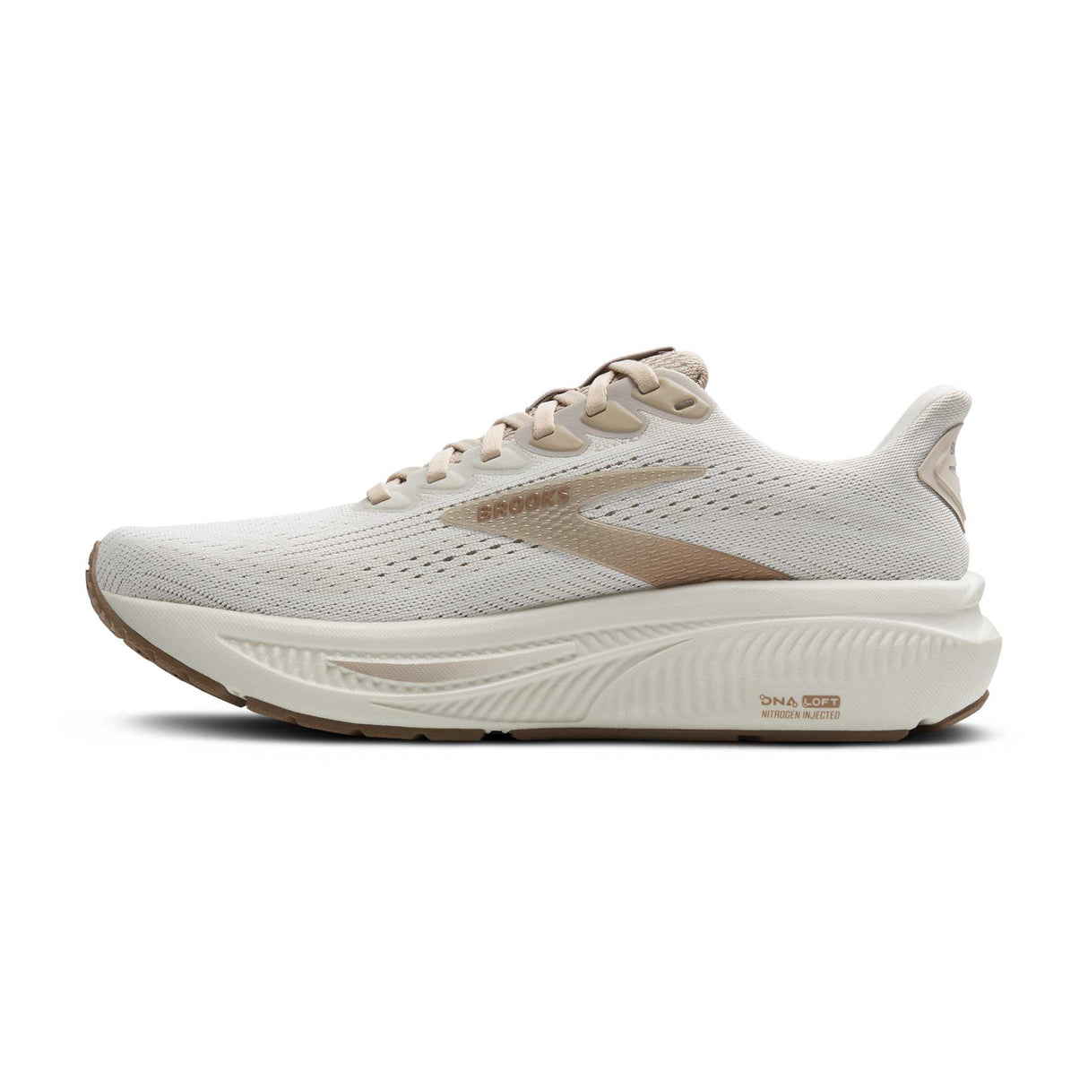 Brooks Ghost 17 chaussures de course femme lateral - Grey / Chateau Grey / Portabella