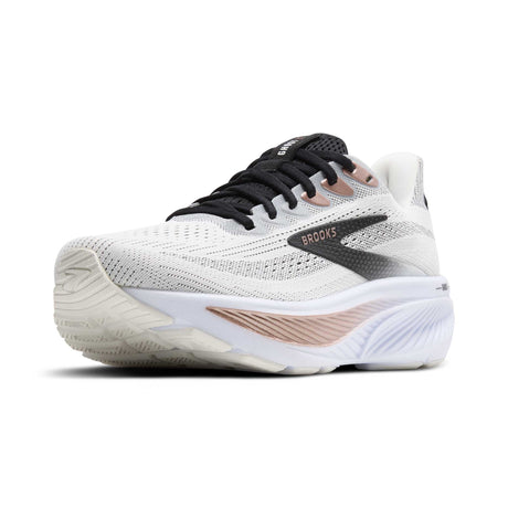 Brooks Ghost 17 chaussures de course femme pointe - White / Black / Rose Gold