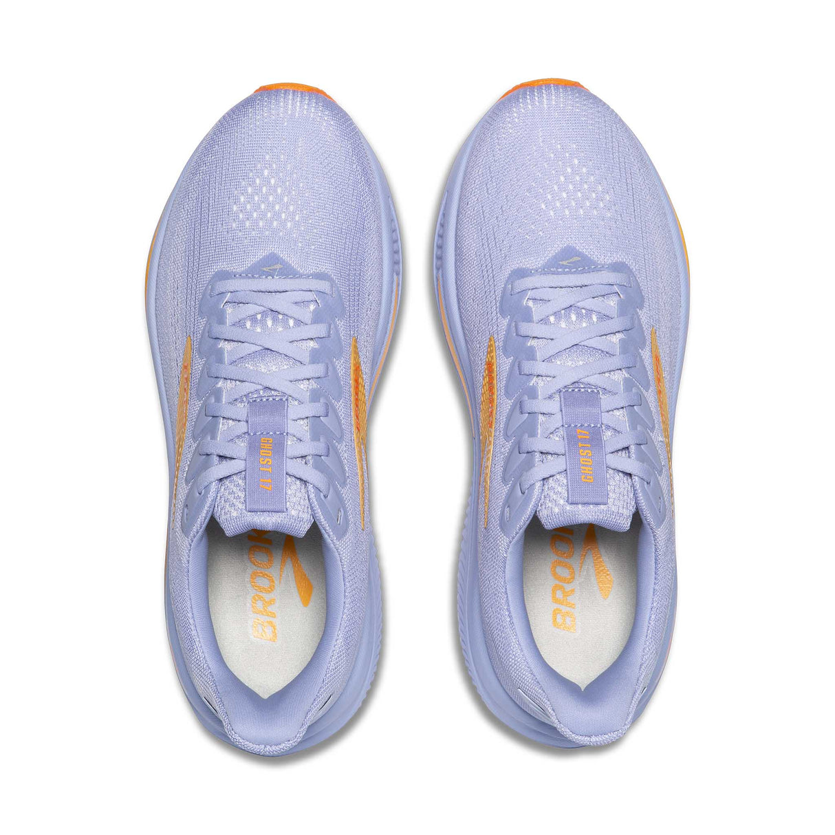 Brooks Ghost 17 chaussures de course femme empeigne - Blue Heron / White / Orange