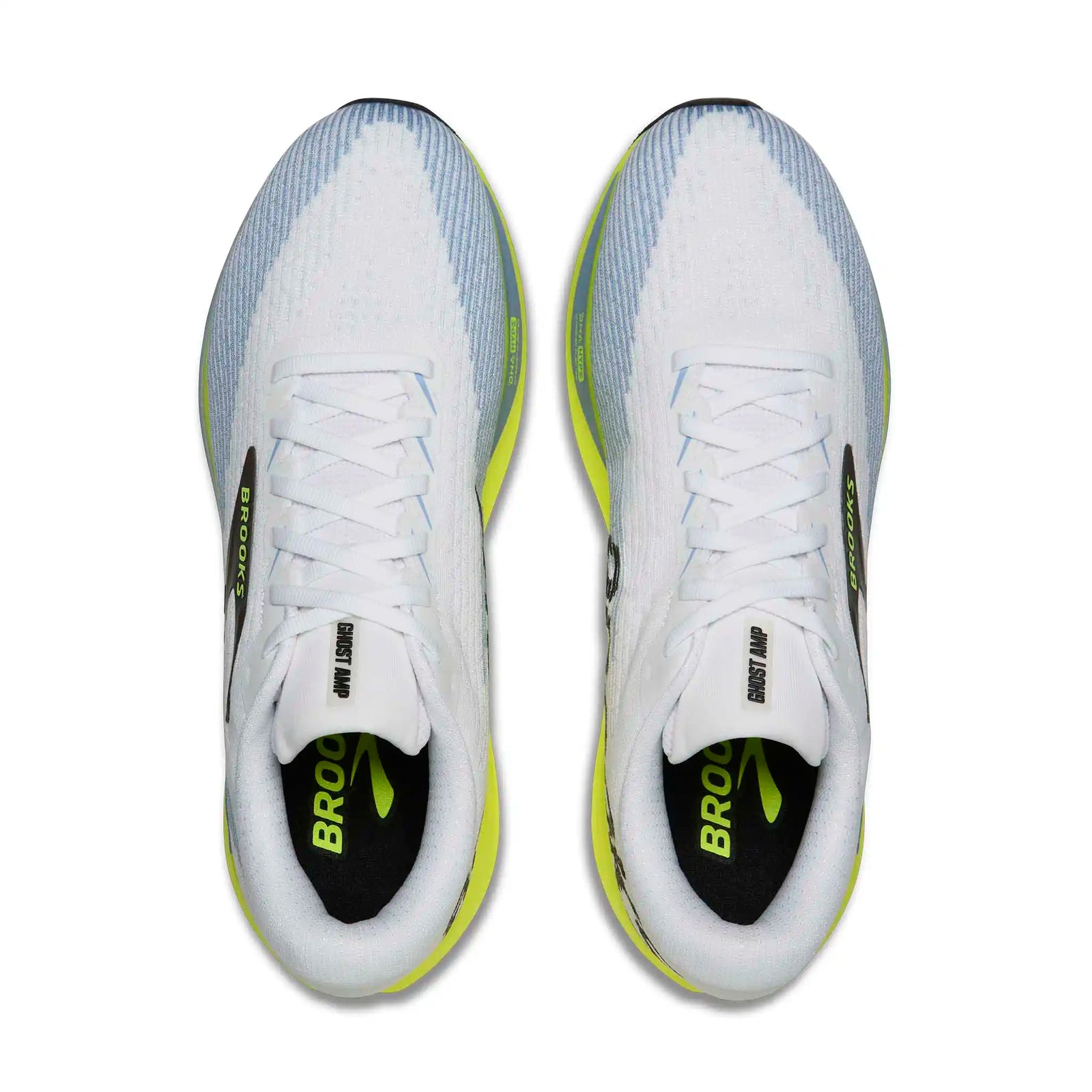 Brooks Ghost Amp chaussures de course homme - White / Blue / Nightlife