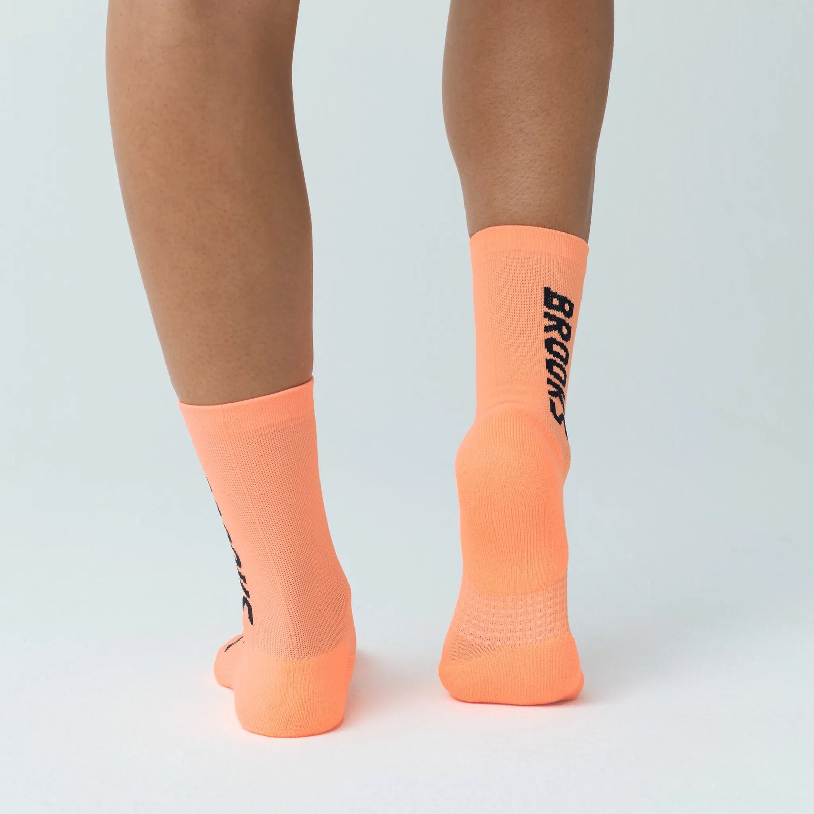 Brooks Ghost Crew chaussettes - Cyber Peach / Brooks
