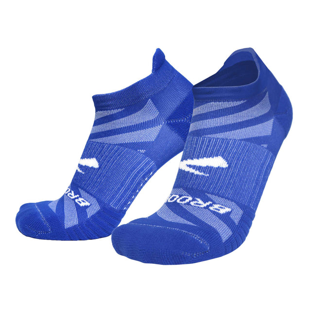 Brooks Ghost Lite No Show 2-Pack chaussettes de course à pied unisexes - Neo Blue & White / Neo Blue