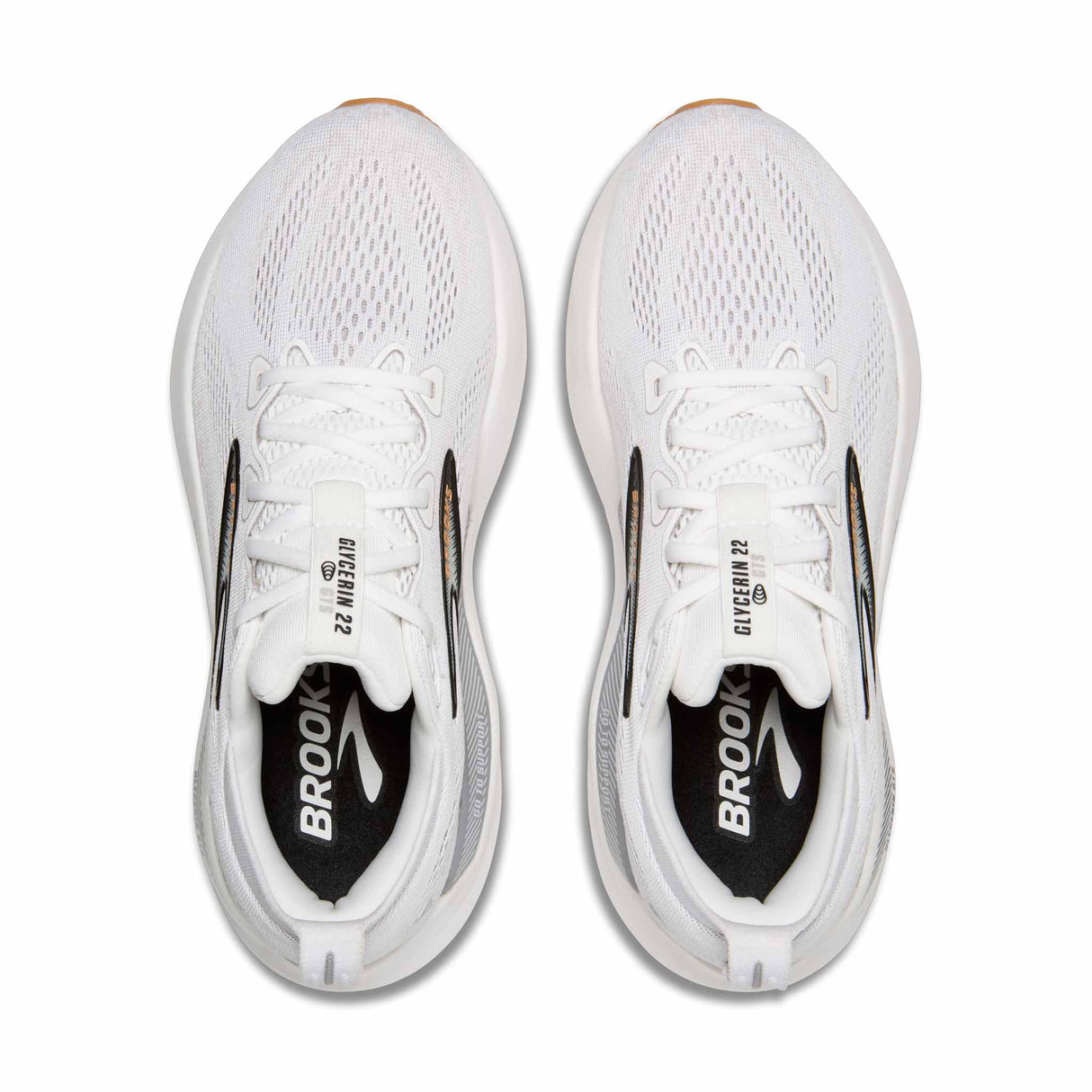 Brooks Glycerin GTS 22 Women's Running Shoes - White / Grey / Black