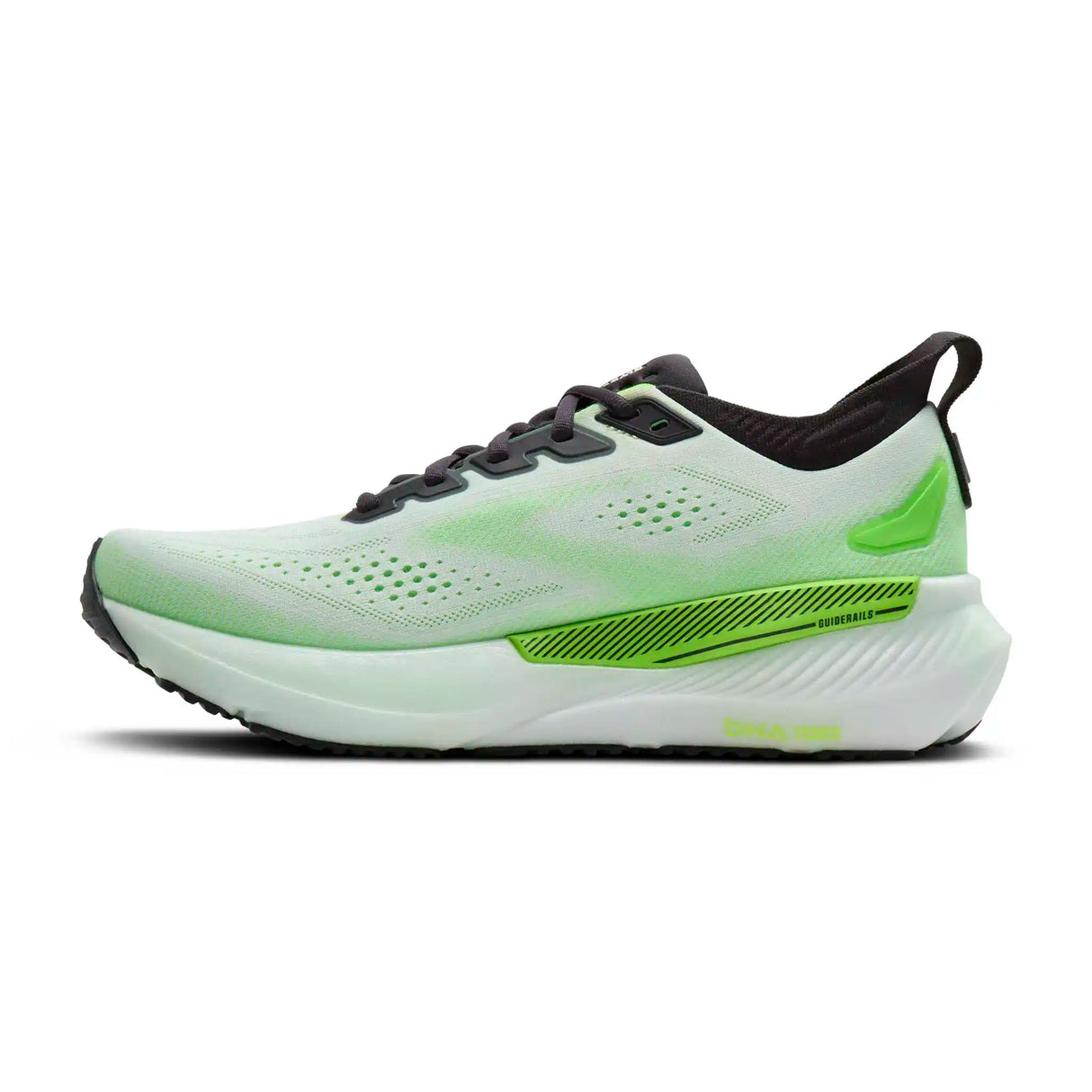 Brooks Glycerin GTS 23 chaussures de course homme - White / Phantom / Green Gecko