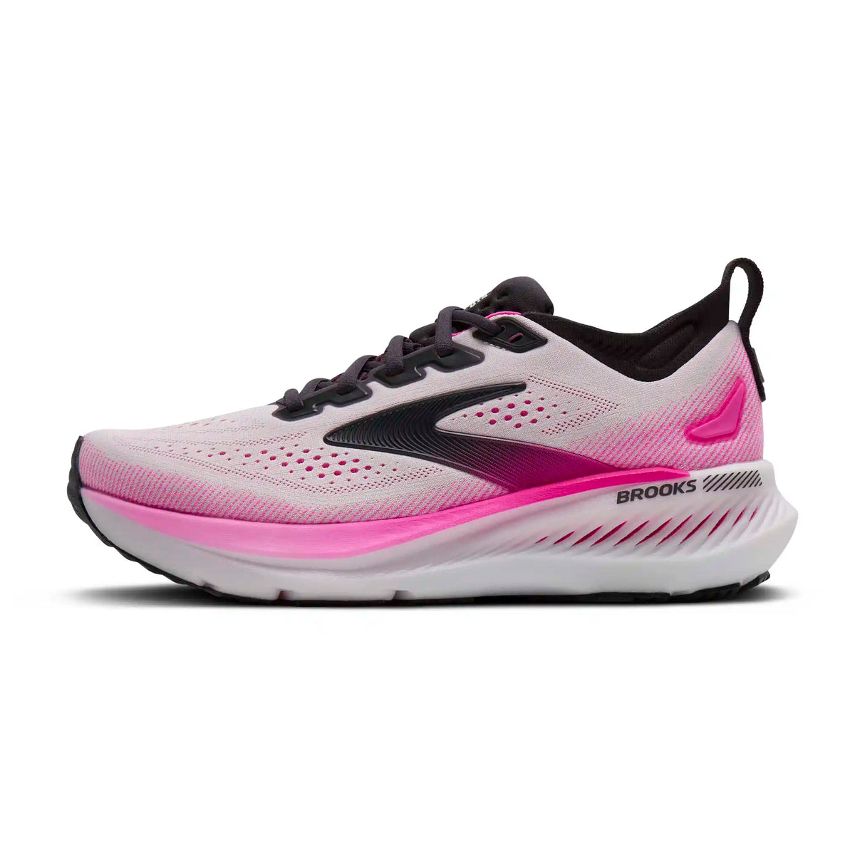 Brooks Glycerin GTS 23 chaussures de course femme - White / Phantom / Cyber Pink