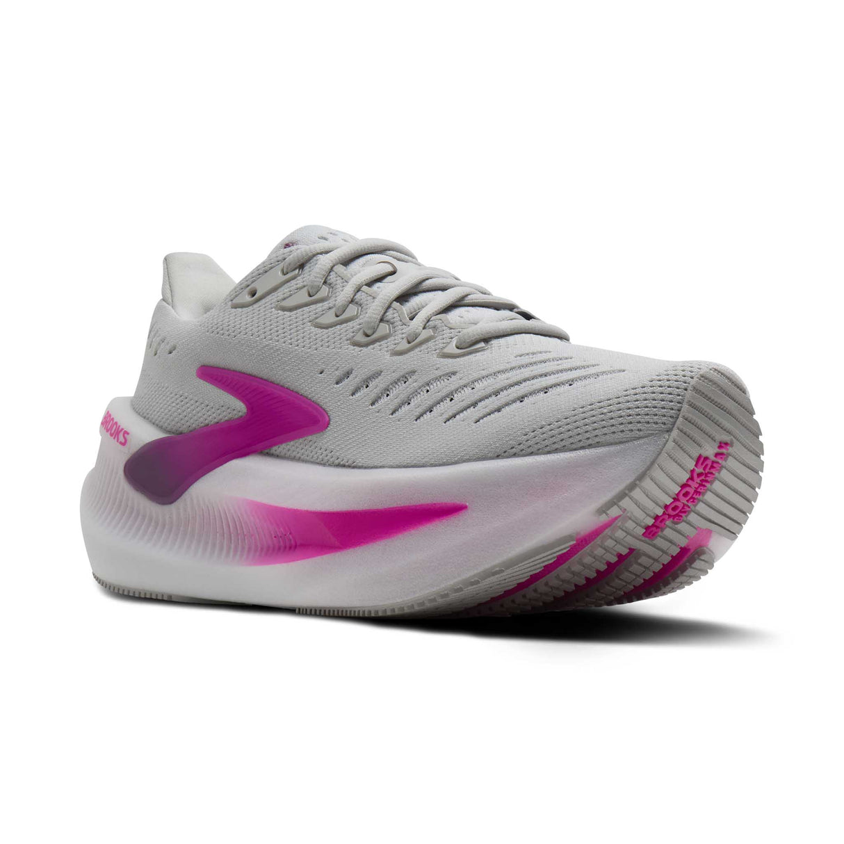 Brooks Glycerin Max 2 chaussures de course à pied pour femme - Oyster / Argyle / Cyber Pink