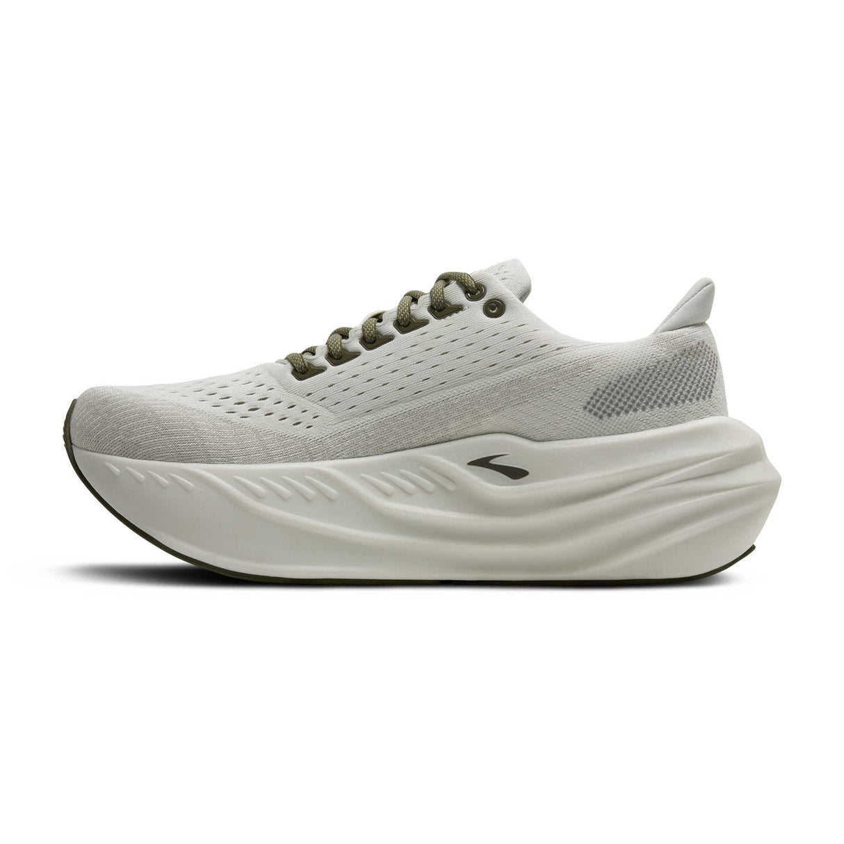 Souliers de course Brooks Glycerin Max pour homme lateral - Grey / Dusty Olive / Tea